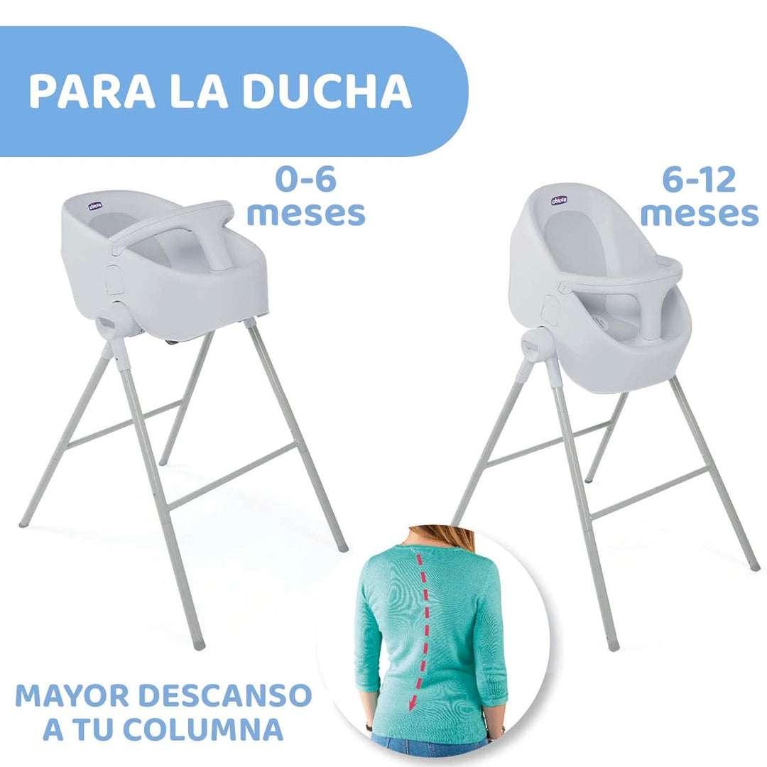 Chicco 00079117190000 Dusch/Wannensitz Bubble Nest, grau, grau