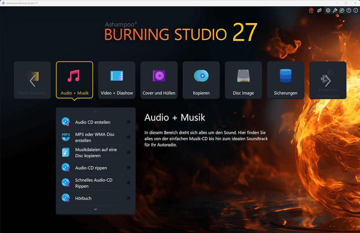 Burning Studio 25 - Brennen, Kopieren, Sicher, Rippen - der Multimedie Alleskönner für Windows 11, 1