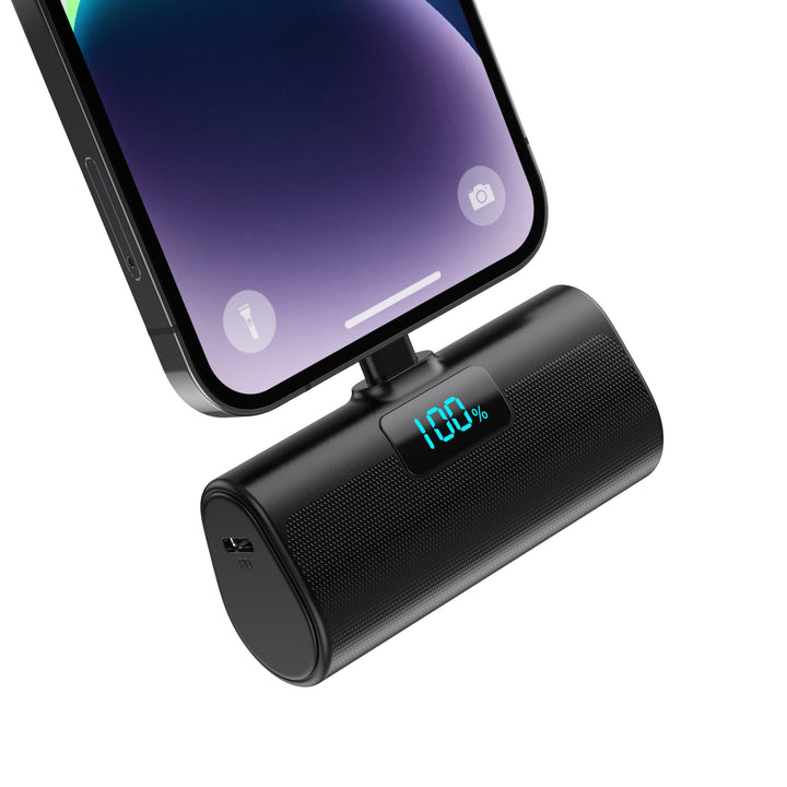 Mini Powerbank 5200mAh für iPhone, Klein Power Bank 20W PD 4.0A Schnellladefunktion Externer Akku, C