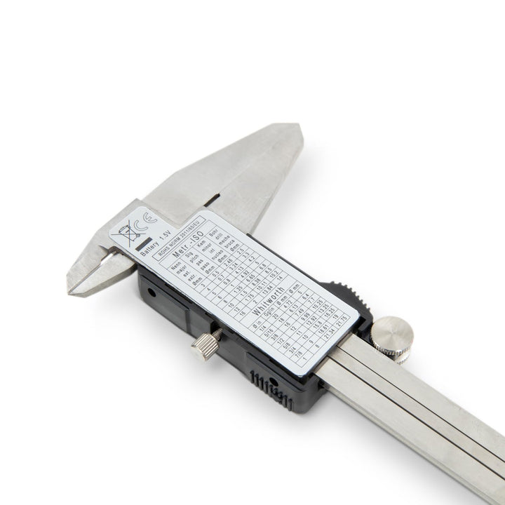 WIKISTORE TASCHEN Caliper 200 mm with 4 Functions, Analogue Brake Caliper with 50 mm Jaws, Steel Sad
