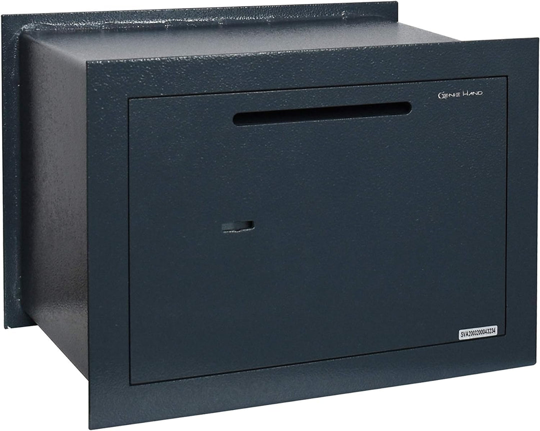 Genie Hand – Mechanische Wandtresorbox Klein mit Einwurfschlitz – Doppelbartschloss Moyen, Moyen