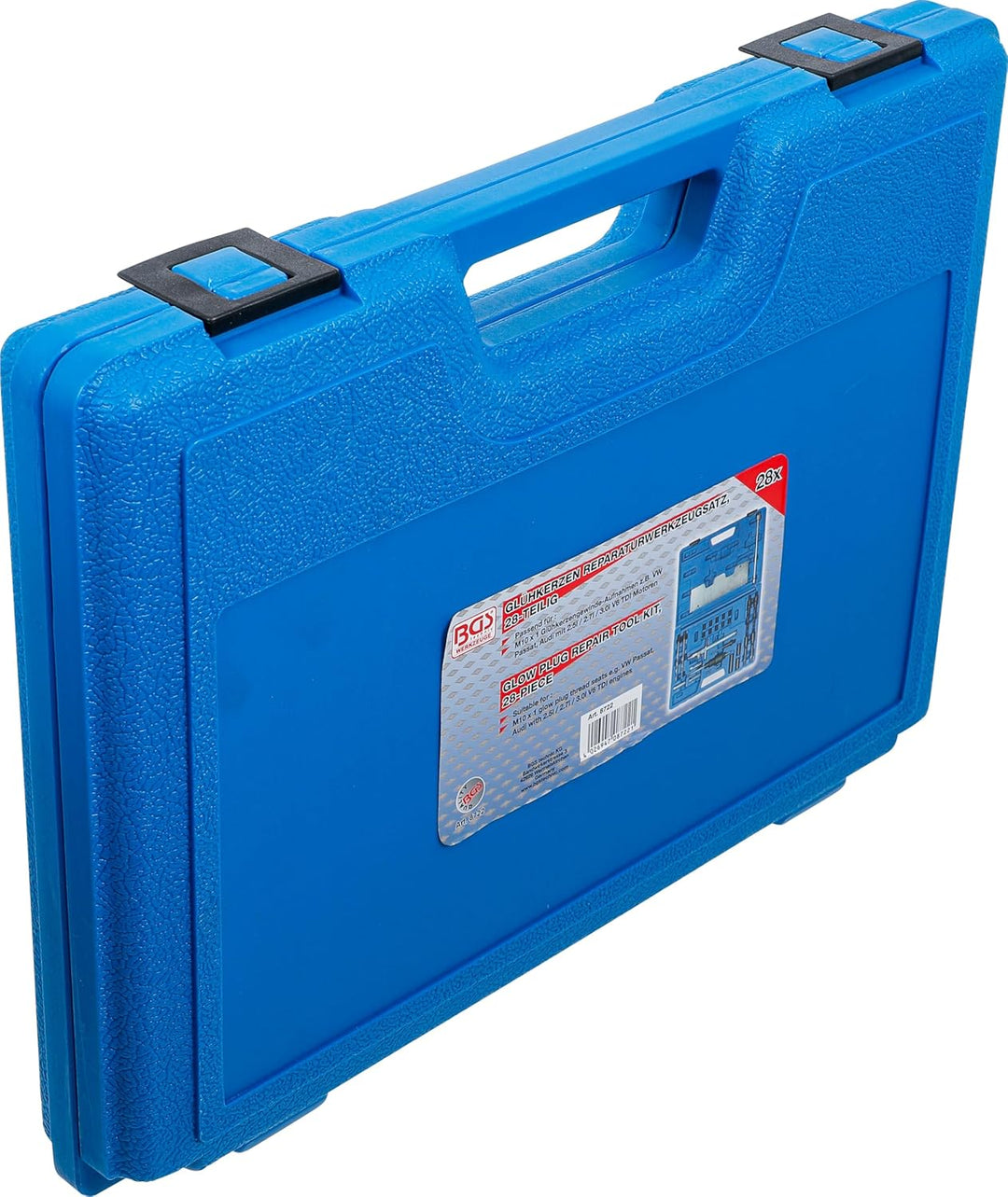 BGS 8722 | Reparatursatz für Glühkerzengewinde | für Audi, VW | 28-tlg.
