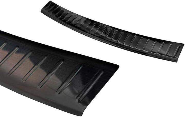 Avisa Schwarz Edelstahl Heckstossstangenschutz kompatibel mit Volkswagen Golf VII Variant 2012-2017