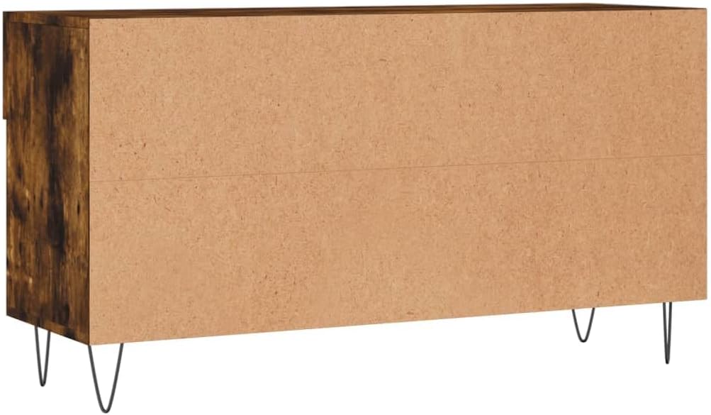 vidaXL Schuhbank Räuchereiche 102x35x55 cm Holzwerkstoff, Räuchereiche