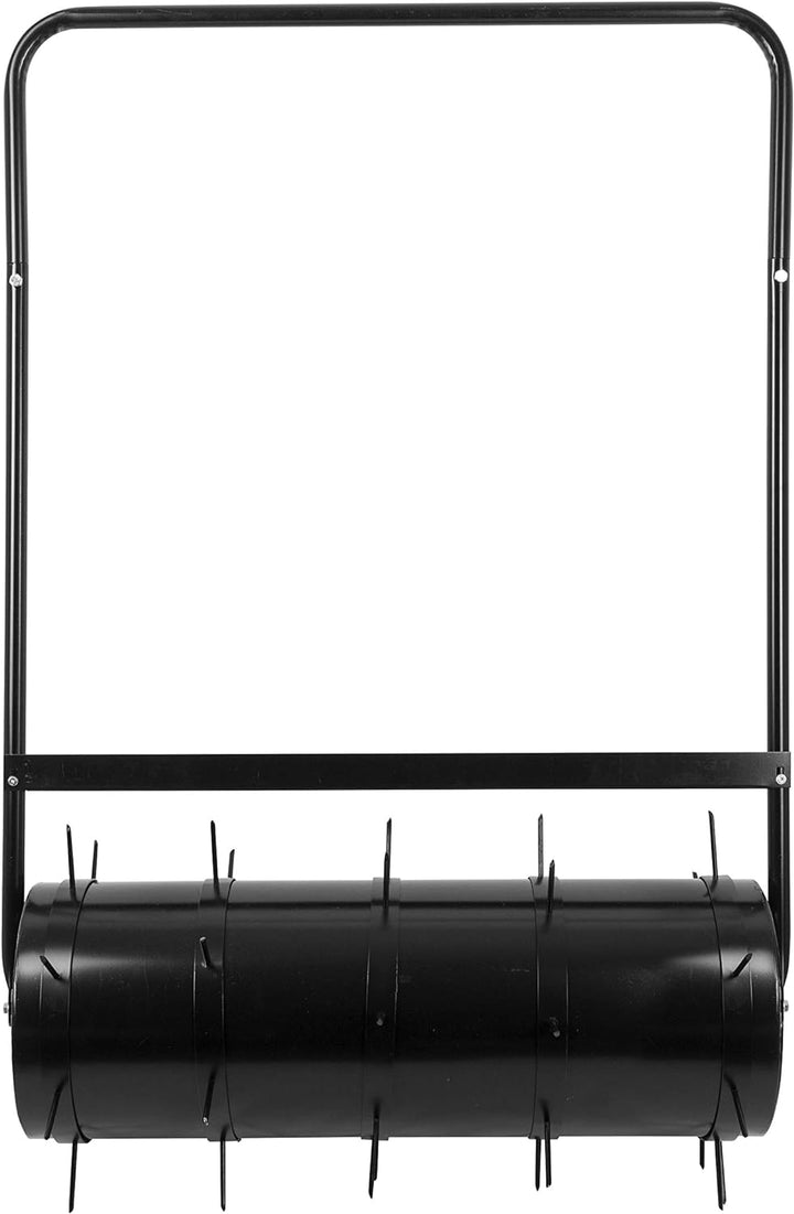 ADGO Gartenwalze Rasenwalze mit Spikes 80 x 28 cm Hoch für Rasen Stahltrommel 49L Garden Yard Kit Wa