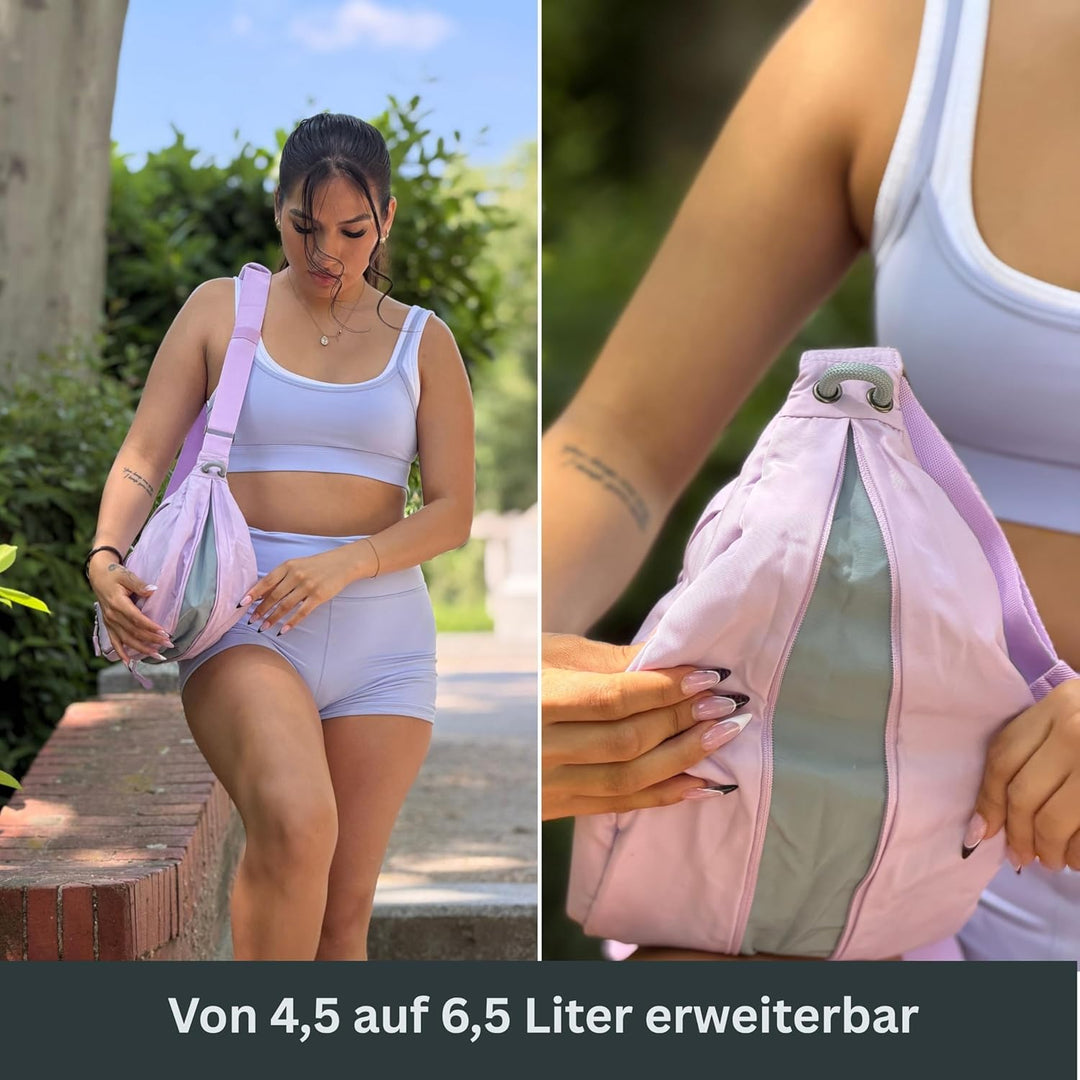 FUCHS &amp; REBELL® Moon Bag BELA - Smart &amp; Nachhaltig – Fahrrad Crossbody Tasche mit 3-Punkt-Gurt-Syste