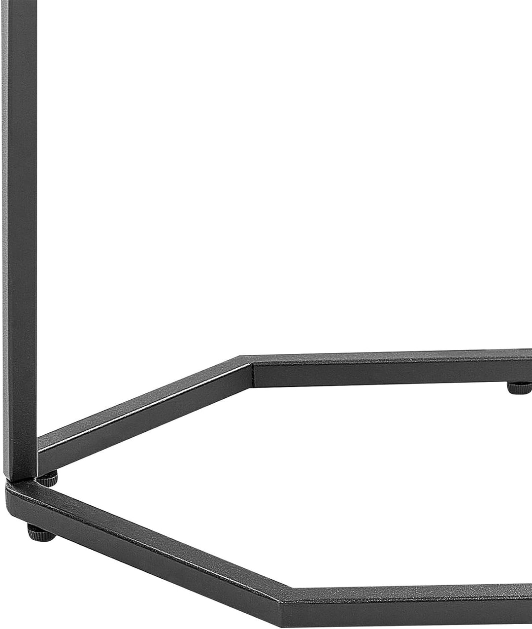 Konsolentisch Marmoroptik weiss / schwarze Beine modernes elegantes Design Hazen