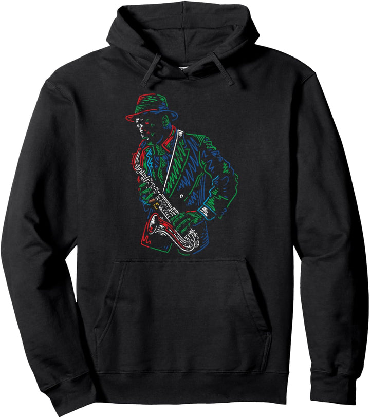 Jazz Saxophonisten Geschenk Saxophon Pullover Hoodie