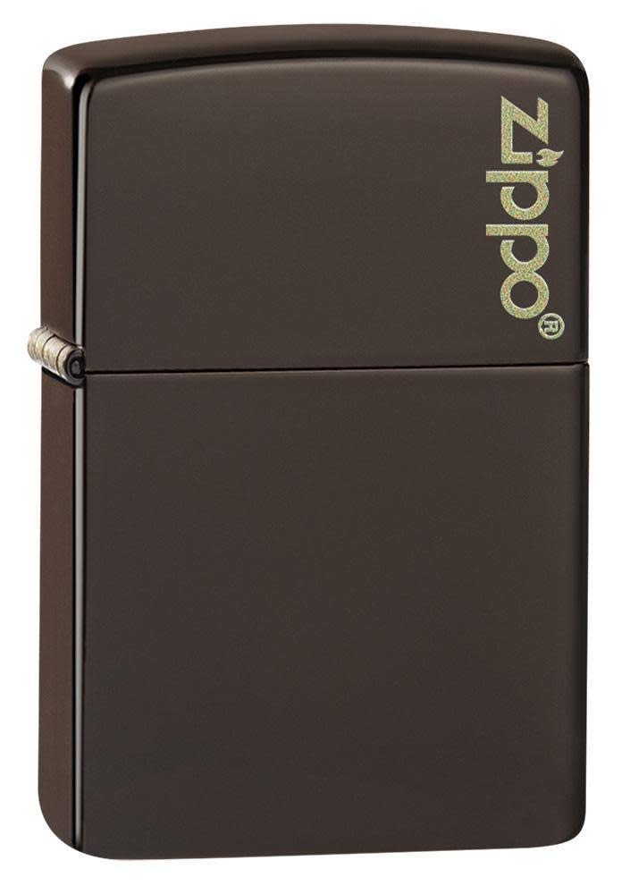 Zippo Sturmfeuerzeug - Logo, Brown, Color Image - Nachfüllbar - Wiederverwendbar - Windfestes Design