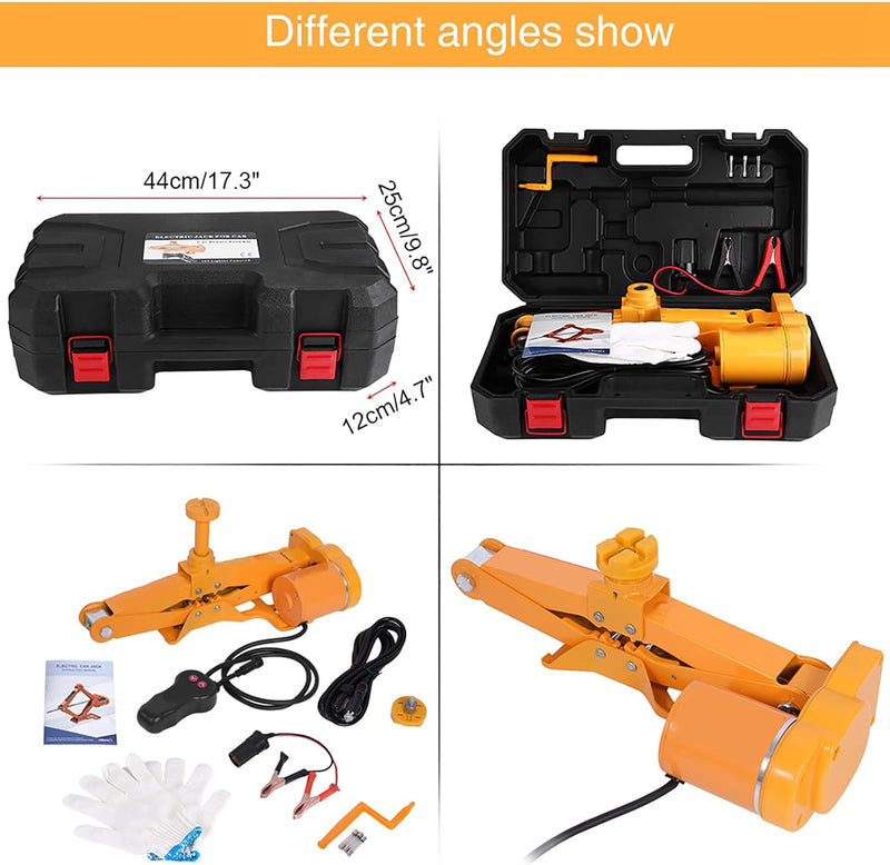 12 V DC 3 T automatischer elektrischer Wagenheber für Auto, SUV, Lieferwagen, Garage und Notfallausr