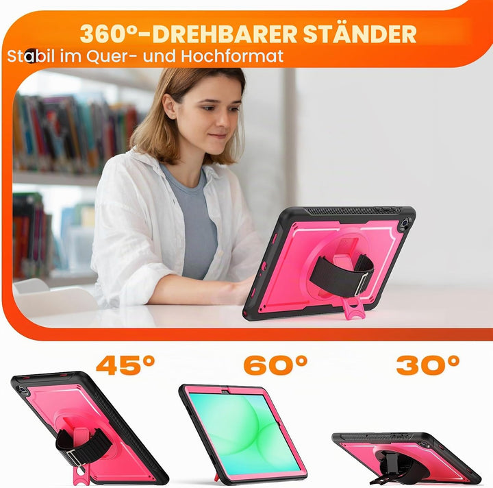 SEYMAC stock Hülle für Samsung Galaxy Tab A11+ Plus/A9+ Plus 11 Zoll 2025/2023, Stossfeste Hülle mit