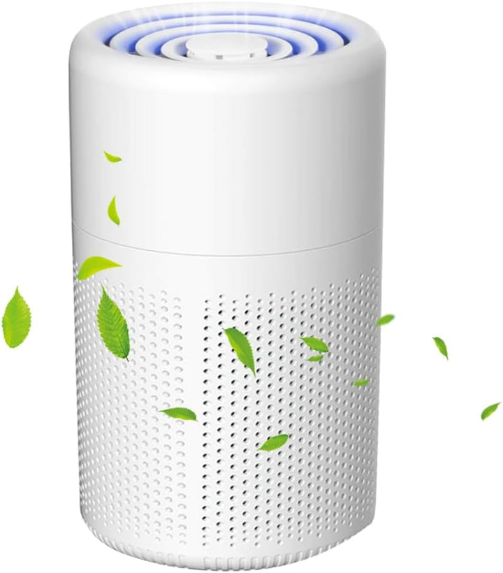 Luftreiniger Allergiker mit HEPA Luftfilter, Mini-Luftreiniger mit Aromatherapie fürs Schlafzimmer,