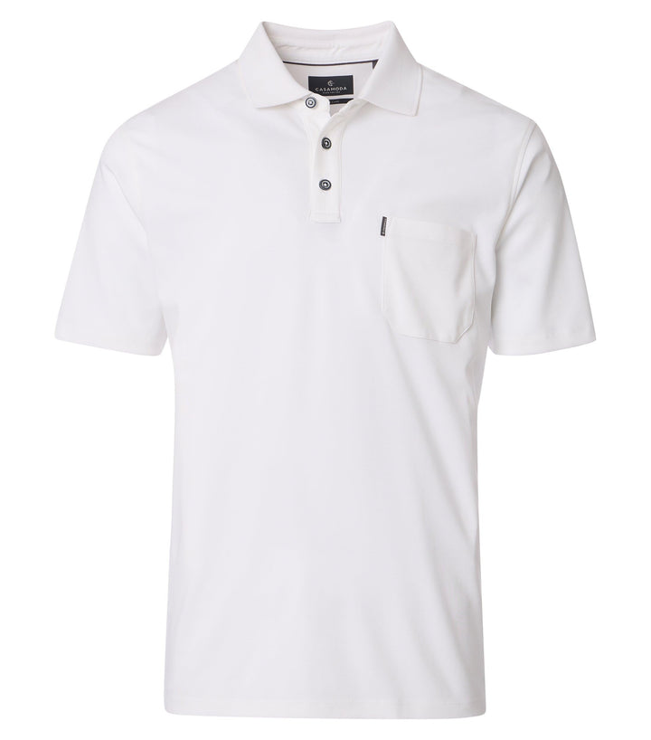 CASAMODA Polo-Shirt Uni S Weiss(000), S Weiß(000)