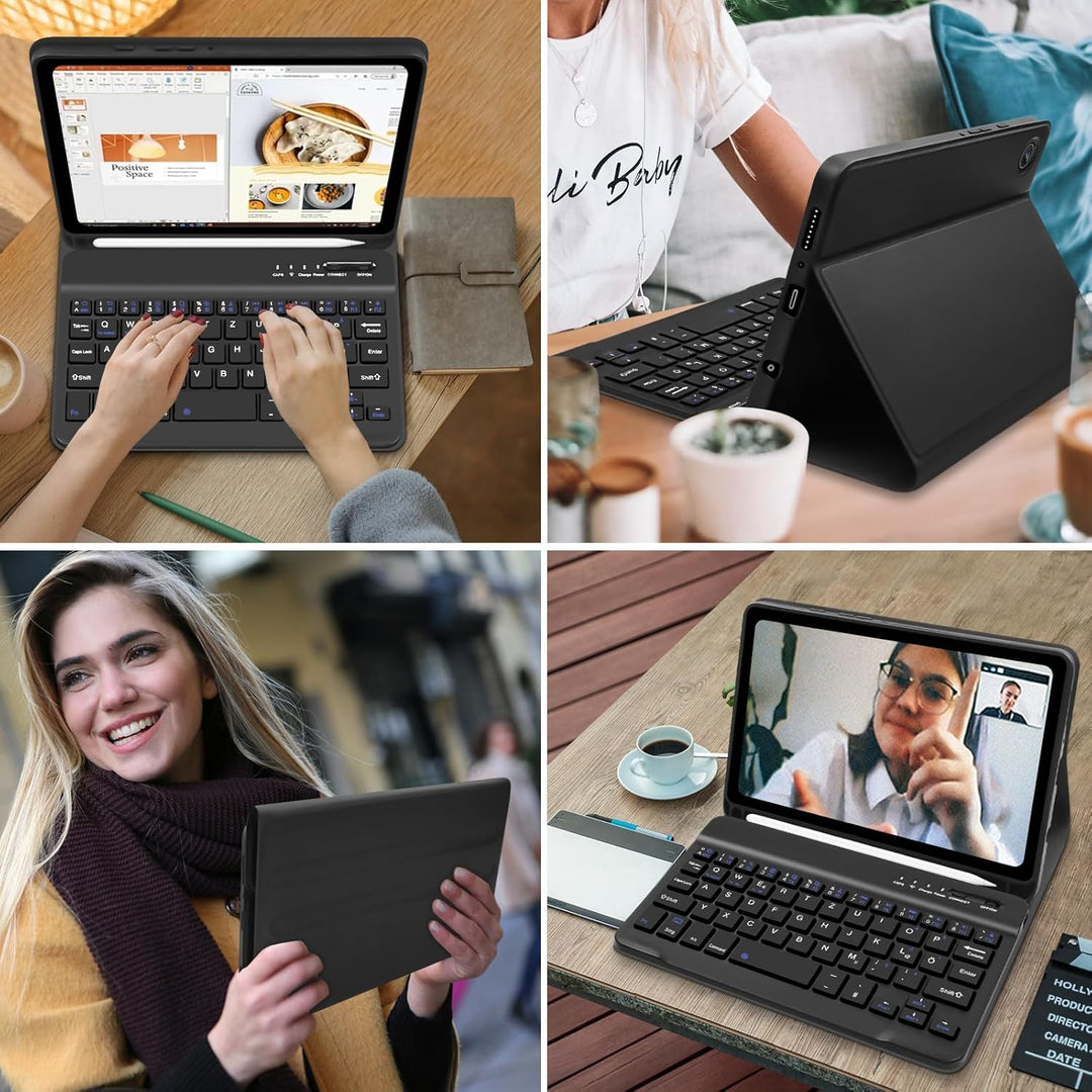 Hofsos für Samsung Tablet A9 Tastatur Hülle - Galaxy Tab A9 Hülle mit Tastatur, (Deutsches QWERTZ) T