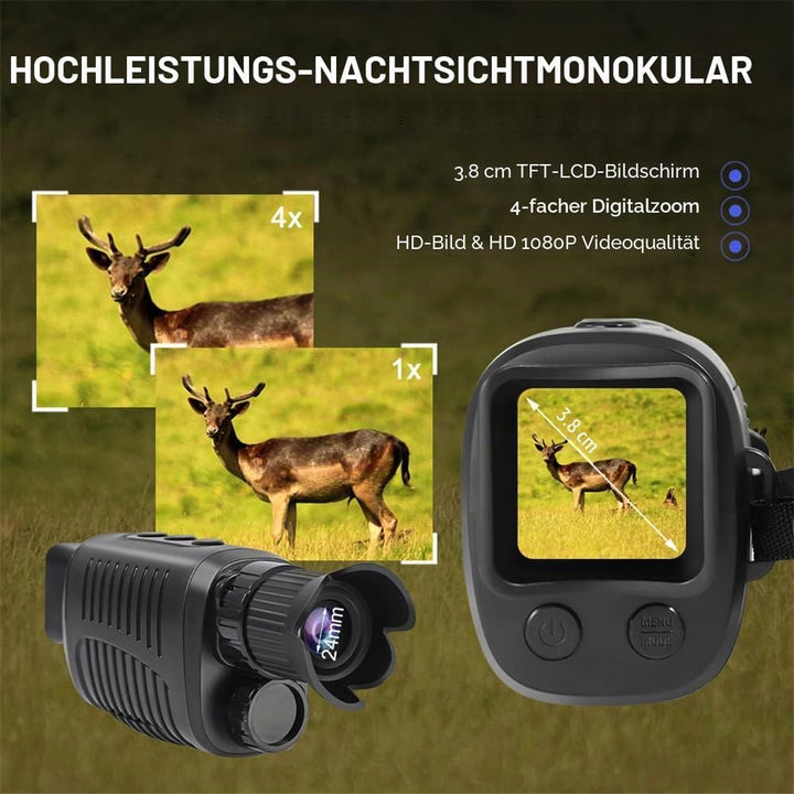 Nachtsichtgerät, R7 Digital Infrarot Nachtsichtgerät Monokular Teleskop für Tag und Nacht, für 100%