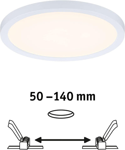 Paulmann 93043 LED Panel Einbauleuchte Areo VariFit IP44 Zigbee Tunable White 175mm rund incl. 1x13