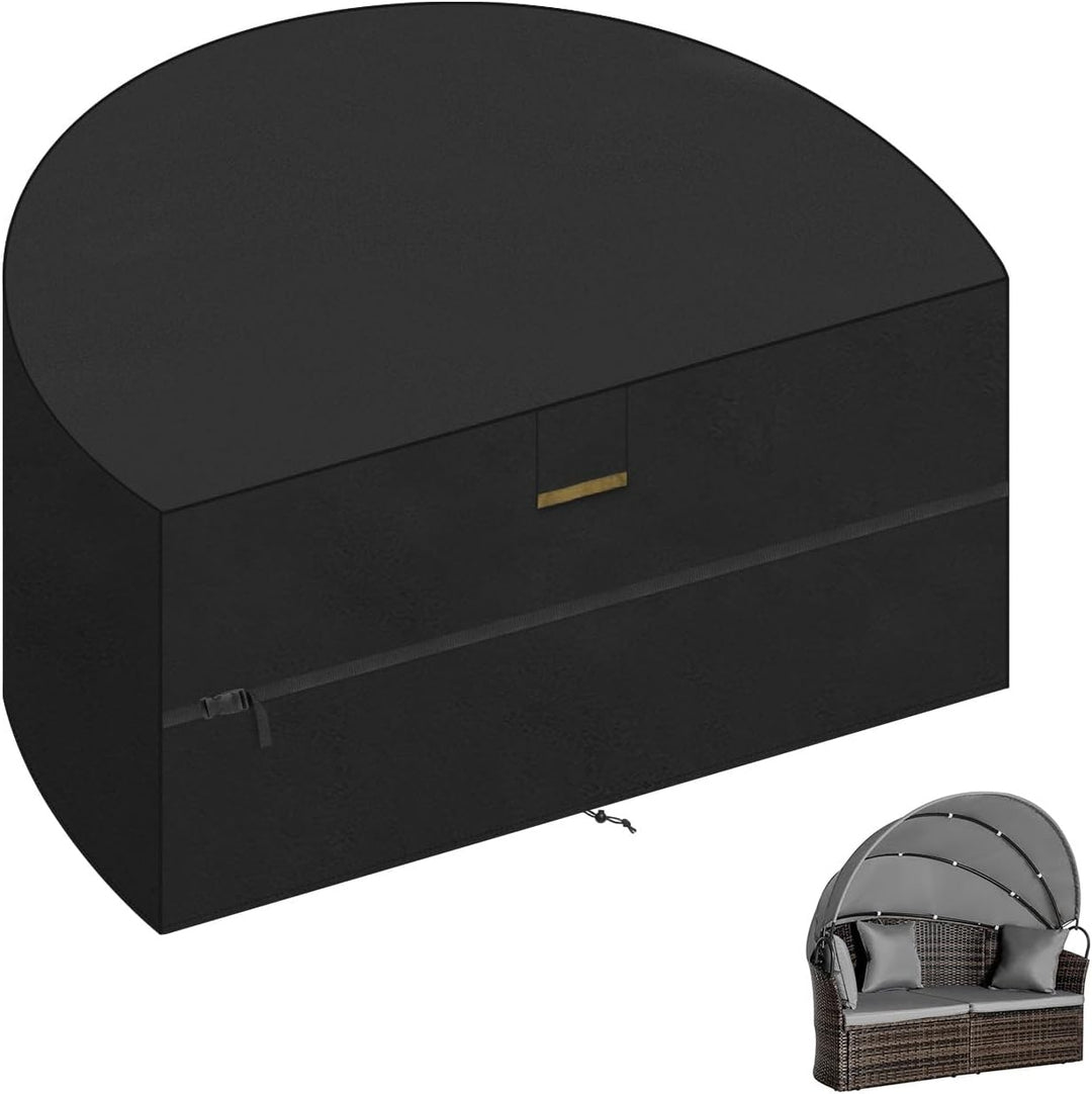 VANSHEIM Sonneninsel Abdeckung Halbrund Abdeckplane Liegeinsel Halbrund Abdeckplane Sonneninsel Wass