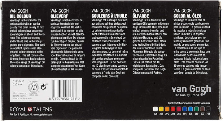 Van Gogh Oil Basic 10PK, General Selection, Standard-Set, 20 ml (10 Stück)
