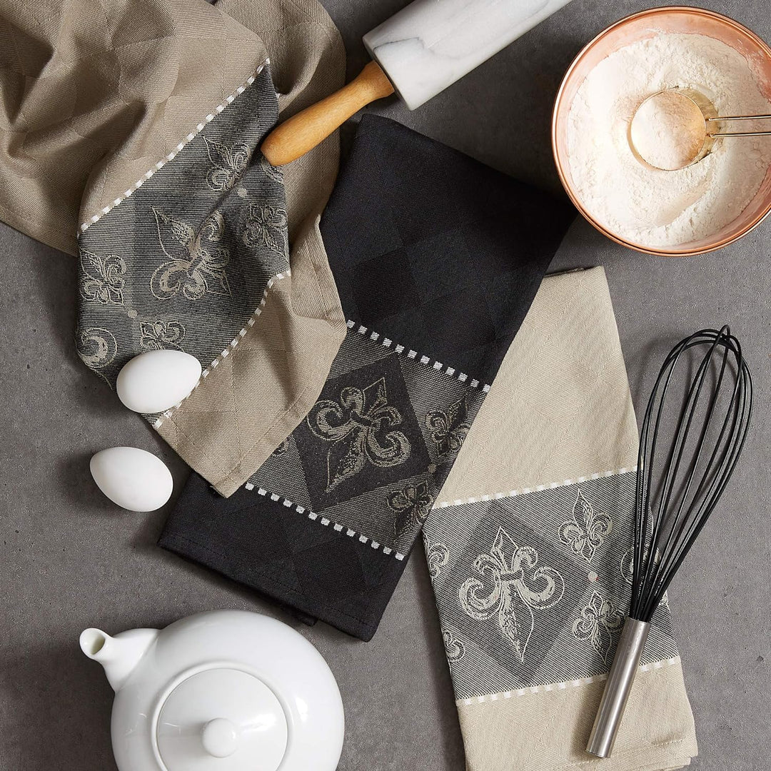 DII 100% Baumwolle, maschinenwaschbar, Everyday Kitchen Basic, Ultra saugstark, Jacquard Dekorative
