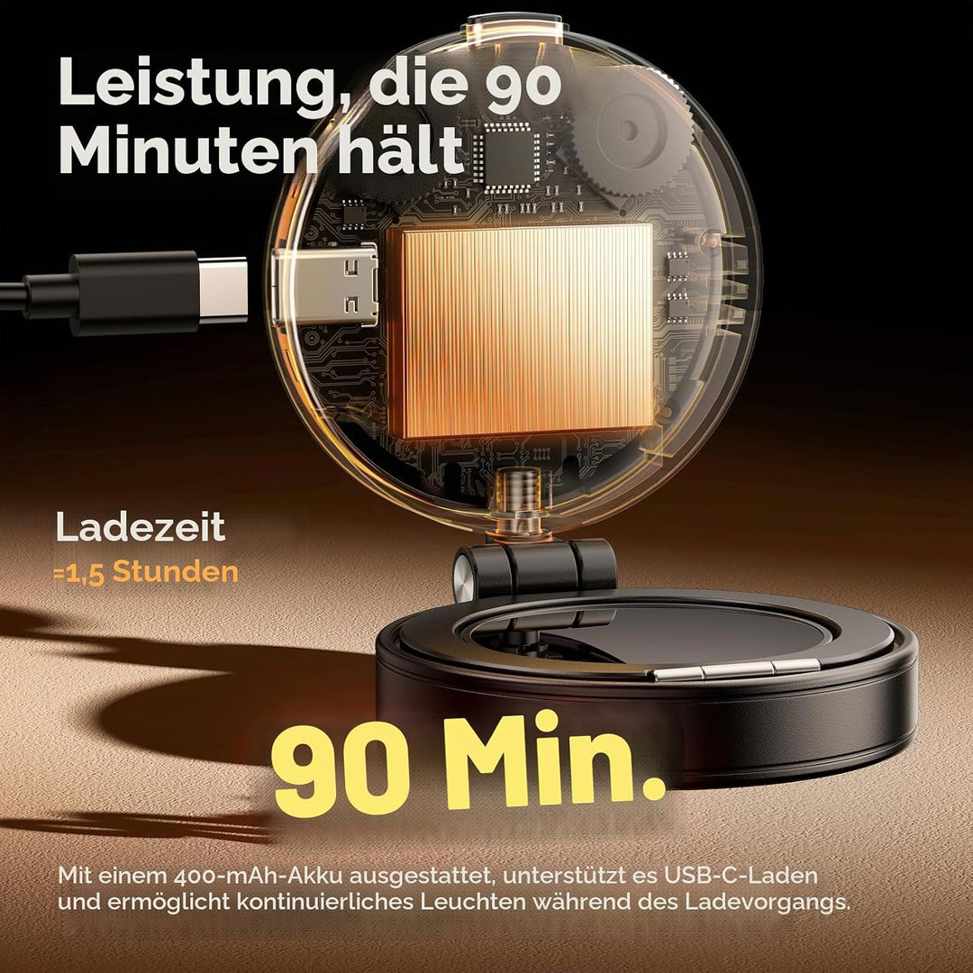 ULANZI Magnetische Selfie Licht kompatibel mit Magsafe, verbessertes 360°-Selfie Ringlicht für iPhon