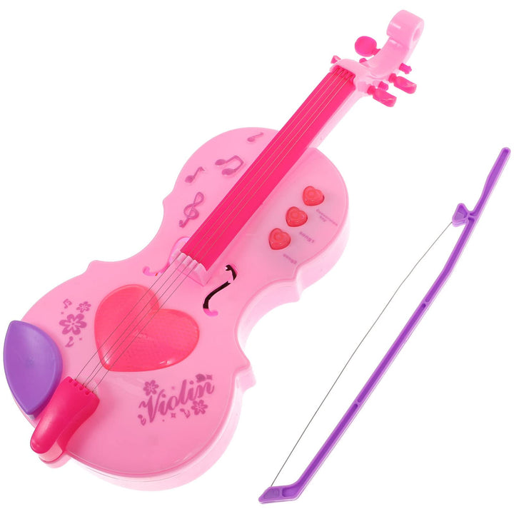 Kisangel Kunststoff Violine Spielzeug Kinder Rosa Violine Spielzeug Kinder e Kleine e Musik Musikins