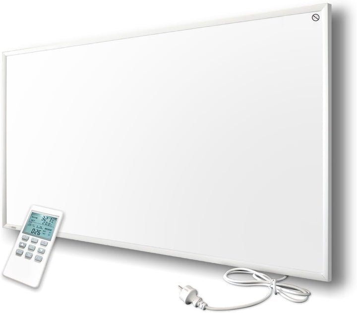 Infrarotheizung mit Thermostat - Infrarot Wandheizung - Elektroheizung 700 Watt - Heizplatte Heizpan