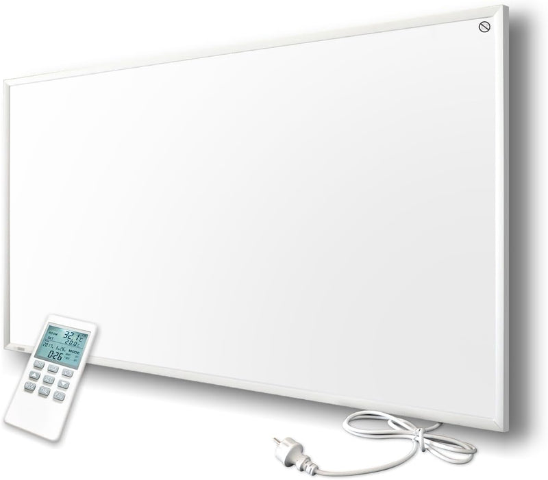 Infrarotheizung mit Thermostat - Infrarot Wandheizung - Elektroheizung 700 Watt - Heizplatte Heizpan