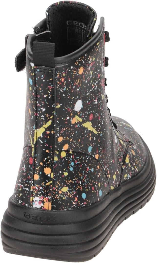 Geox Mädchen J Phaolae Girl AStiefeletten 28 EU Black Multicolor, 28 EU Black Multicolor