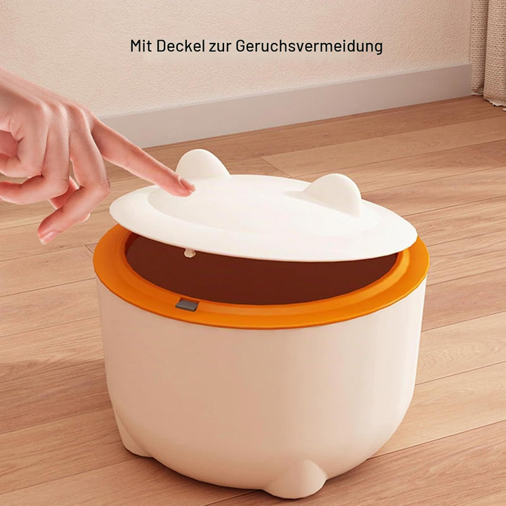 Katzenkot Mülldose, Katzenstreu Müll Können mit Deckel, PP -Material, Multifunktionaler Abfallbehält