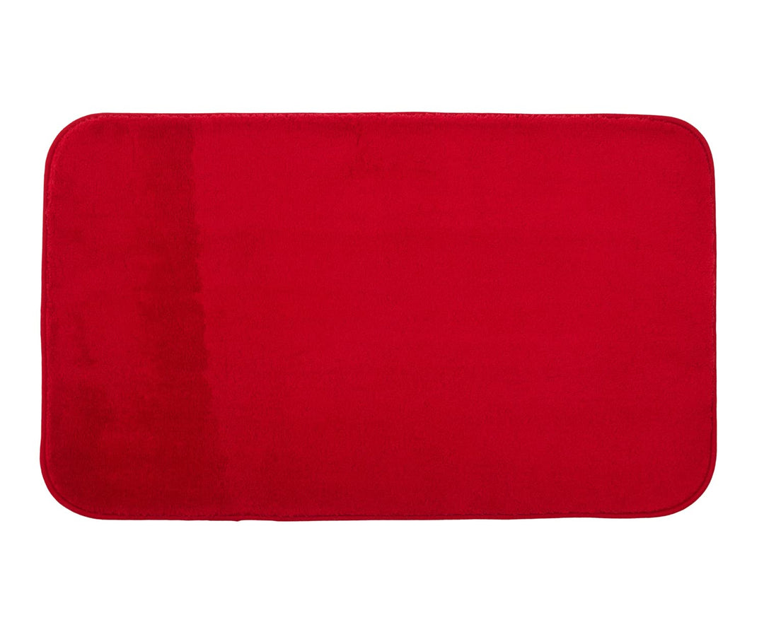 Gözze - Premium Rutschfester Badteppich, RIO, 100% Microfaser, 60 x 100 cm - Rot 60 x 100 cm ohne Au