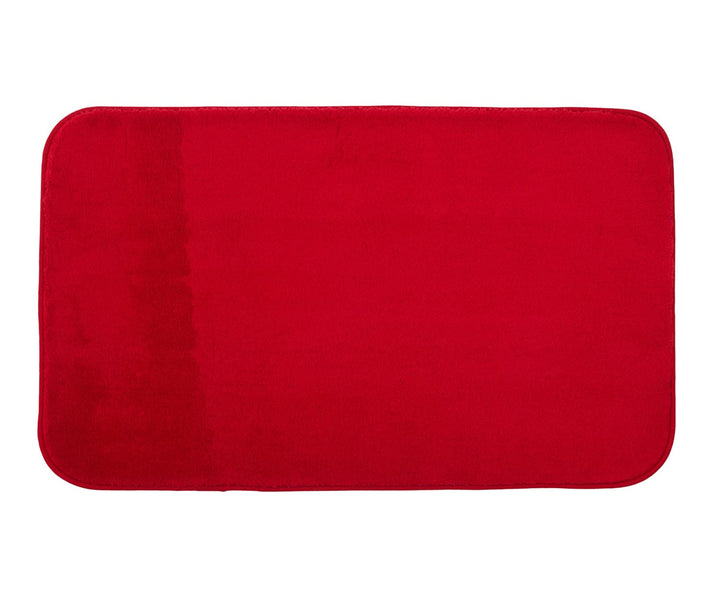Gözze - Premium Rutschfester Badteppich, RIO, 100% Microfaser, 60 x 100 cm - Rot 60 x 100 cm ohne Au
