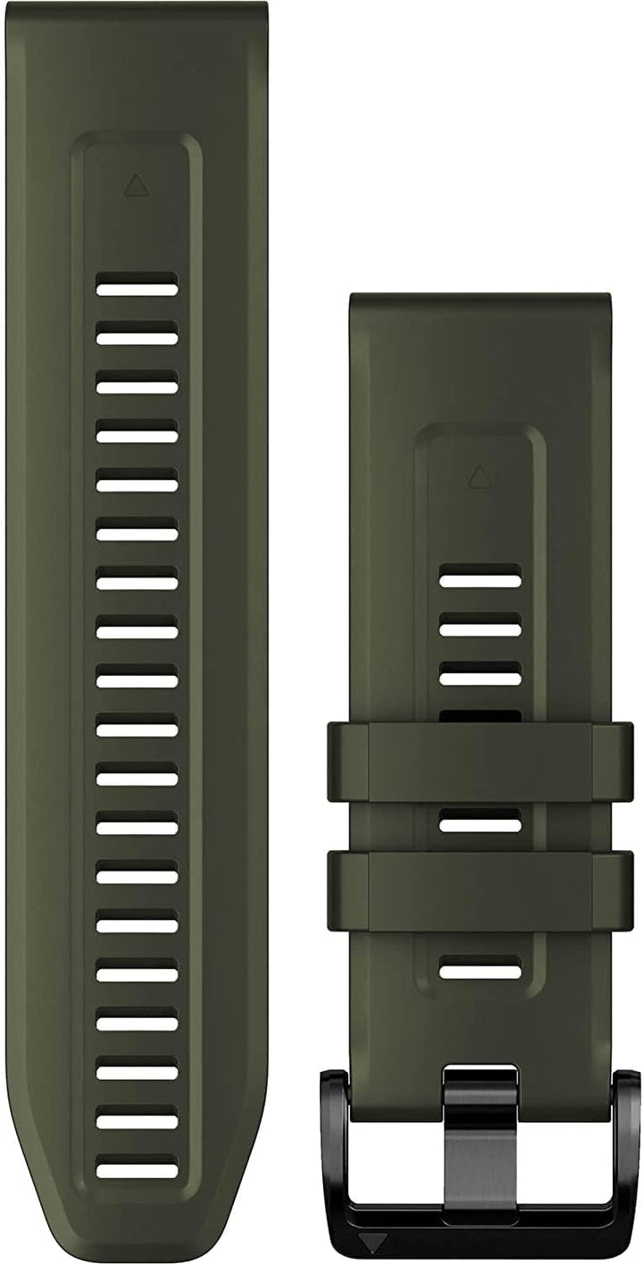 Garmin Quickfit Armband, 26mm, Silikon, Moosgrün, passend für Fenix 5X/6X/7X Serie, Enduro 1/2, Tact