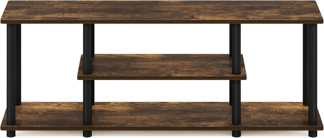 Furinno Turn-N-Tube No Tools 3D 3-stufiger Entertainment-TV-Ständer, 29.7 (D) x 111.3 (W) x 41.1 (H)