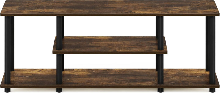 Furinno Turn-N-Tube No Tools 3D 3-stufiger Entertainment-TV-Ständer, 29.7 (D) x 111.3 (W) x 41.1 (H)
