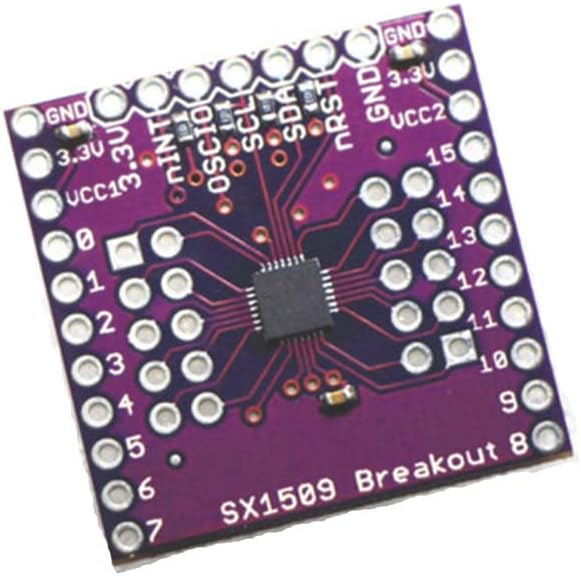 TECNOIOT 5 Stück SX1509 16-Kanal-I/O-Ausgangsmodul Tastatur-GPIO-Spannungspegel-LED-Treiber