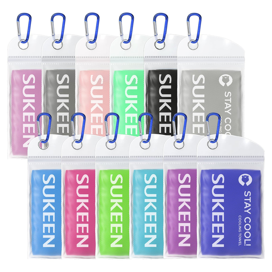 Sukeen Kühlendes Handtuch, Kühlhandtuch Cooling Towel, Gym Handtuch, Eishandtuch Kühltuch Hals, Kühl