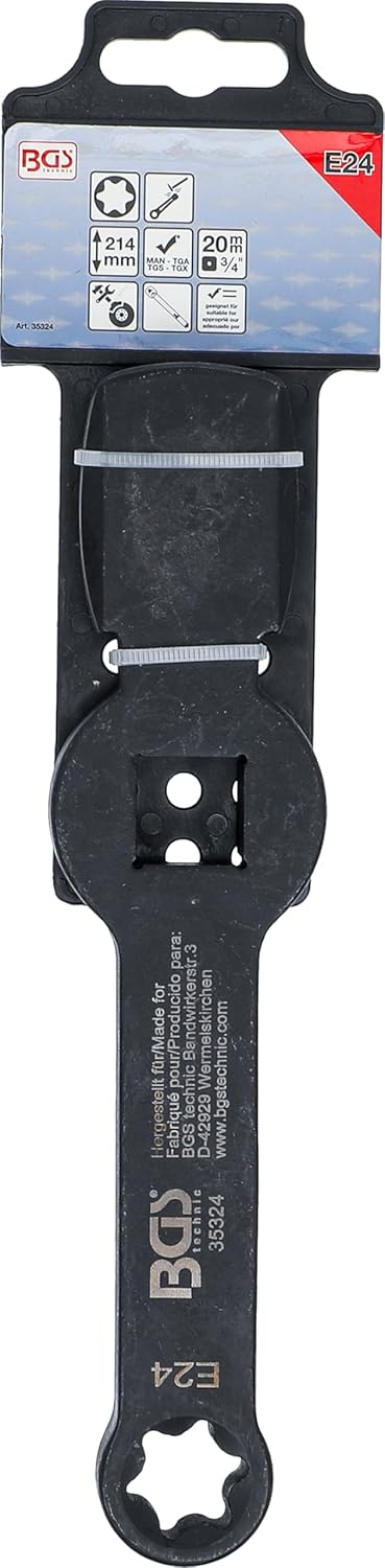 BGS 35324 | Schlag-Ringschlüssel | E-Profil (für Torx) | mit 2 Schlagflächen | SW E24 Schlüsselweite