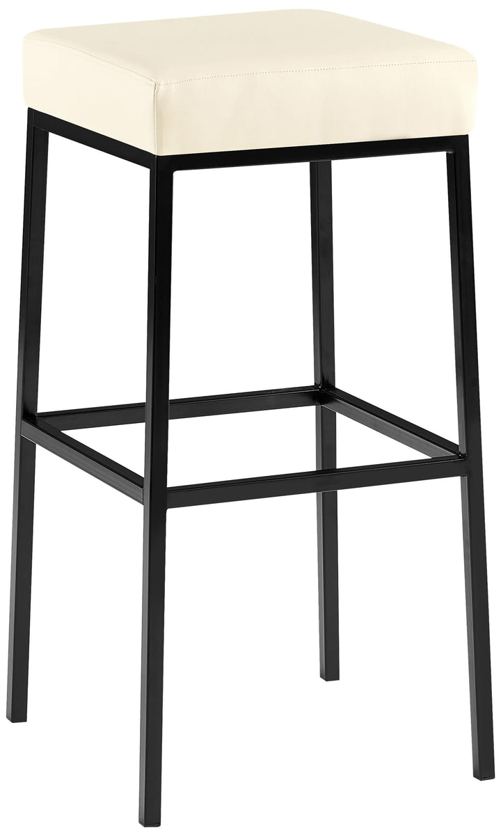 CLP Barhocker Montreal I Gepolsterter Barstuhl mit Kunstlederbezug I Tresenhocker mit Metallgestell,