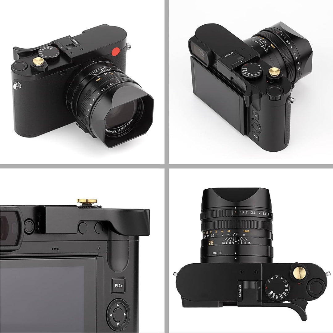 Daumen-Up-Griff aus Metall für Leica Q3 Q3 43 Kamera-Zubehör Haoge THB-Q3B Blitzschuh Daumenauflage
