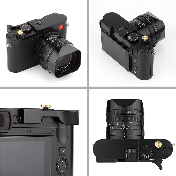 Daumen-Up-Griff aus Metall für Leica Q3 Q3 43 Kamera-Zubehör Haoge THB-Q3B Blitzschuh Daumenauflage