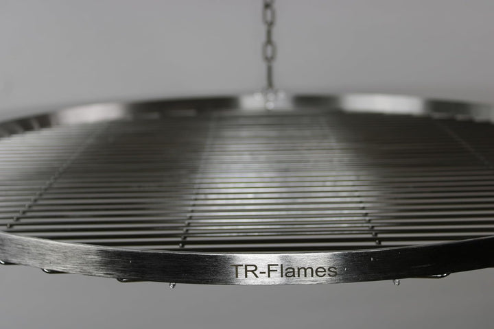 70cm Edelstahl Grillrost mit Kette Ø4, Schwenkgrill, Grillrost mit Kette, BBQ Grillrost, Camping Gri