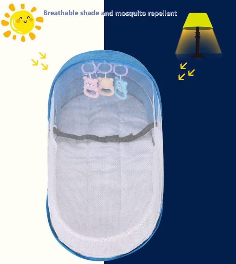 PUNELE Reisebett Baby, Reisebett Baby mit Matratze, Baby Tragbares Reisebett, Babybett Wickeltasche,