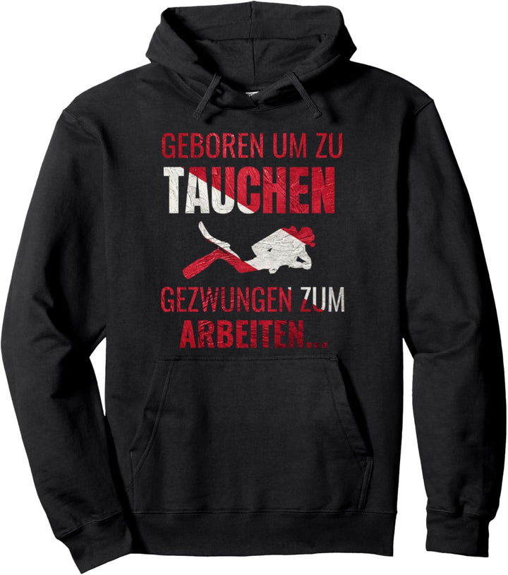 Geboren Um Zu Tauchen Scuba Diver Tauchsport Herren Frauen Pullover Hoodie