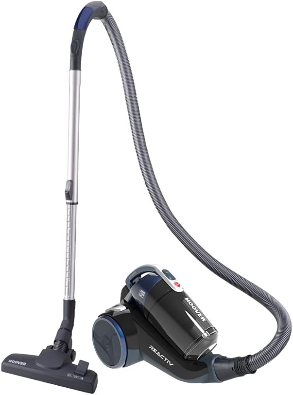 Hoover RC50PAR Beutelloser Staubsauger 4A+, 550 W, 2 Liter, 75 Dezibel, Teleskoprohr aus Metall, Bla