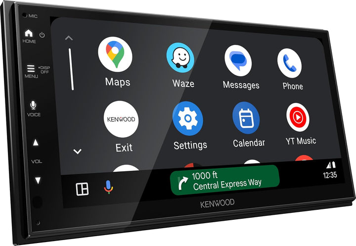KENWOOD DMX5023DABS - 17,3 cm WSVGA (1024 x 600px) Moniceiver mit DAB+/FM, CarPlay, Android Auto, Ap