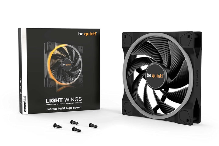 be quiet! Light Wings 140mm PWM high-speed Lüfter ARGB-Beleuchtung leiser Gehäuselüfter 4-pin BL075