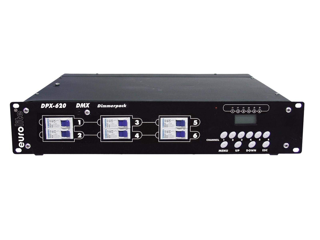 EUROLITE DPX-620 DMX Dimmerpack | Digitales 6-Kanal Dimmerpack