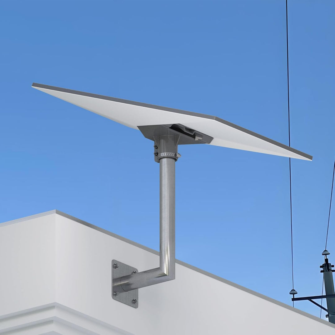 Starlink Gen 3 Halterung Wand mit Rohradapter Verstellbar V3/V4 Standard Wall Mount Edelstahl, massi