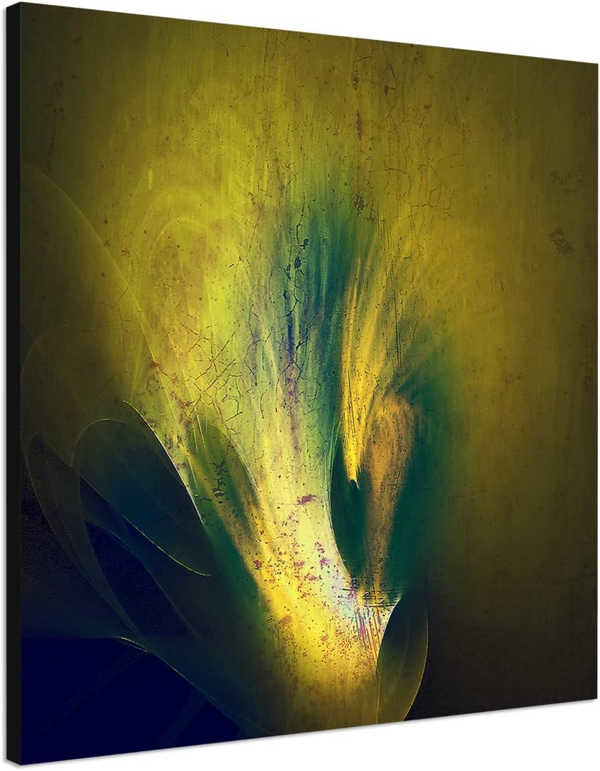 Paul Sinus Art Modernes Wandbild Abstrakt039_60x60cm Abstrakte Kunst Kunstdruck auf Leinwand Zeitlos
