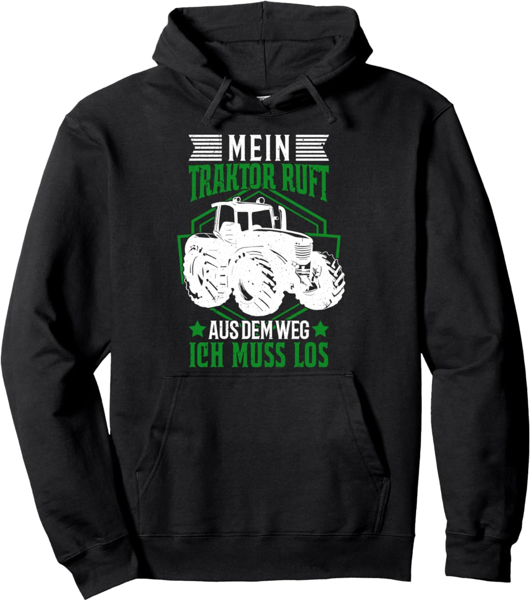 Mein Traktor ruft Traktorfahrer Landwirt Trecker Bauer Pullover Hoodie